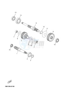 YP125RA X-MAX 125 ABS POLICE BELGIUM drawing TRANSMISSION