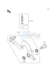 KX 125 L [KX125] (L1) [KX125] drawing BRAKE PEDAL