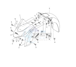 XP T-MAX ABS SV 500 drawing FENDER