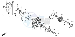 NVS503SH 502 drawing DRIVE FACE/ KICK STARTER SPINDLE