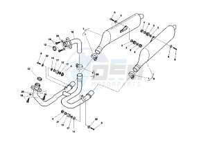 RAPTOR IE 650 drawing EXHAUST SYSTEM