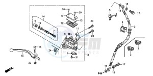 XL125V VARADERO drawing FR. BRAKE MASTER CYLINDER