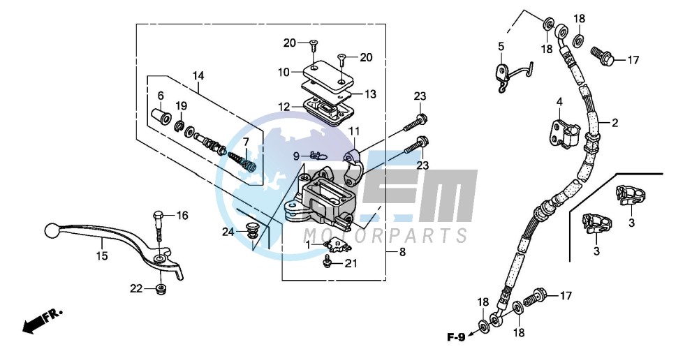 FR. BRAKE MASTER CYLINDER