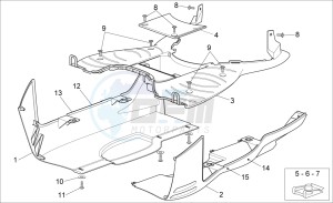 Sport City Street 300 4t 4v e3 drawing Central body II