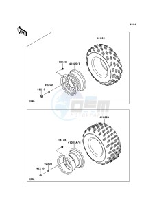 KFX450R KSF450BBF EU drawing Tires