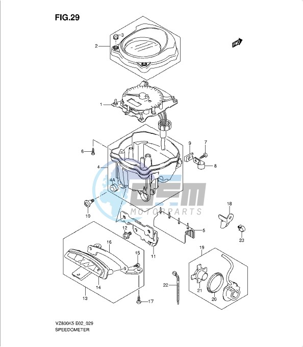 SPEEDOMETER (MODEL K5/K6/K7/K8)