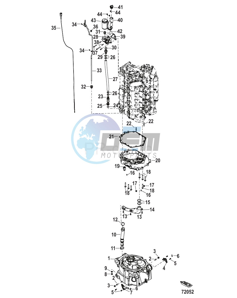 Oil Sump and Oil Filter Assembly