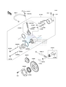 KVF360 4x4 KVF360A7F EU GB drawing Starter Motor