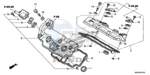 VFR1200XC drawing CYLINDER HEAD COVER