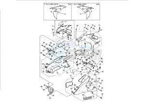YZF R1 1000 drawing COWLING 2 MY05