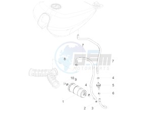 V9 Bobber 850 (USA) drawing Sistem pemulih uap bahan bakar