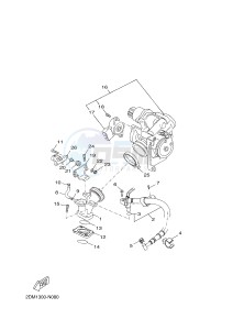 YPR125R XMAX 125 EVOLIS 125 (2DM8) drawing INTAKE