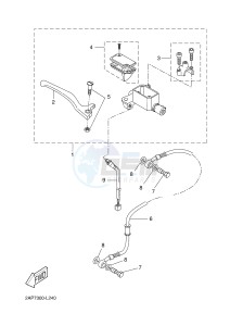 OVETTO 4 50 OVETTO 4 (2AC8) drawing FRONT MASTER CYLINDER