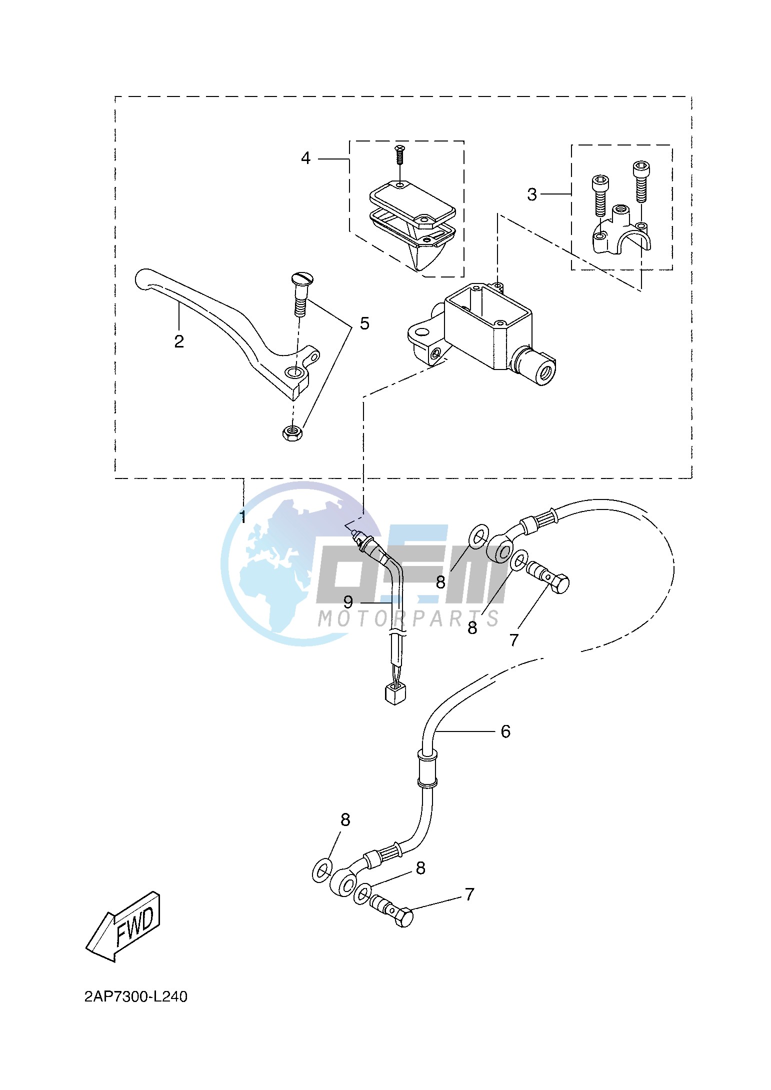 FRONT MASTER CYLINDER