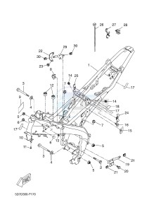 MT125A MT-125 ABS (BR34 BR34 BR34 BR34 BR34) drawing FRAME