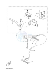 YN50F OVETTO 4T (2ACG) drawing FRONT MASTER CYLINDER