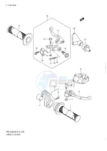 RM-Z 450 drawing HANDLELEVER