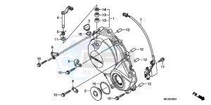 CBR600RR9 Europe Direct - (ED / MK) drawing RIGHT CRANKCASE COVER (CBR600RR9,A/RA9,A)