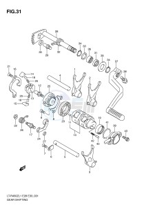 LT-R450 (E28-E33) drawing GEAR SHIFTING (LT-R450L1 E28)