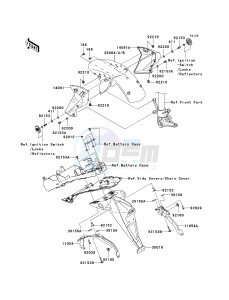 ZR 1000 B [Z1000] (7F-8F) B7F drawing FENDERS