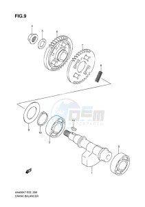 AN400 BURGMAN EU-UK drawing CRANK BALANCER