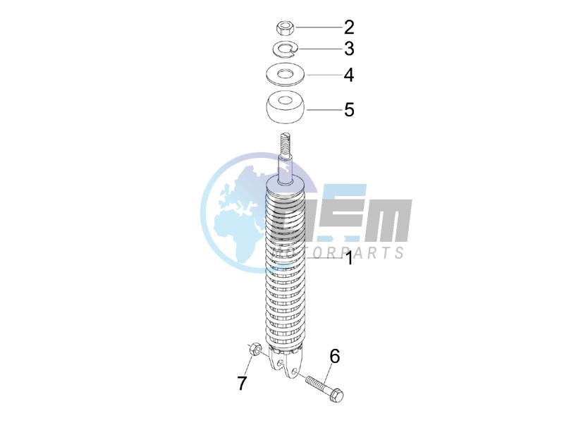 Rear suspension - Shock absorber - s