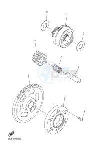 WR250F (2GB7 2GB8 2GB9) drawing STARTER CLUTCH