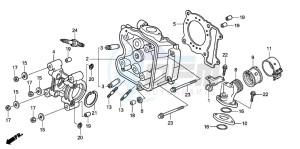 PES125R drawing CYLINDER HEAD