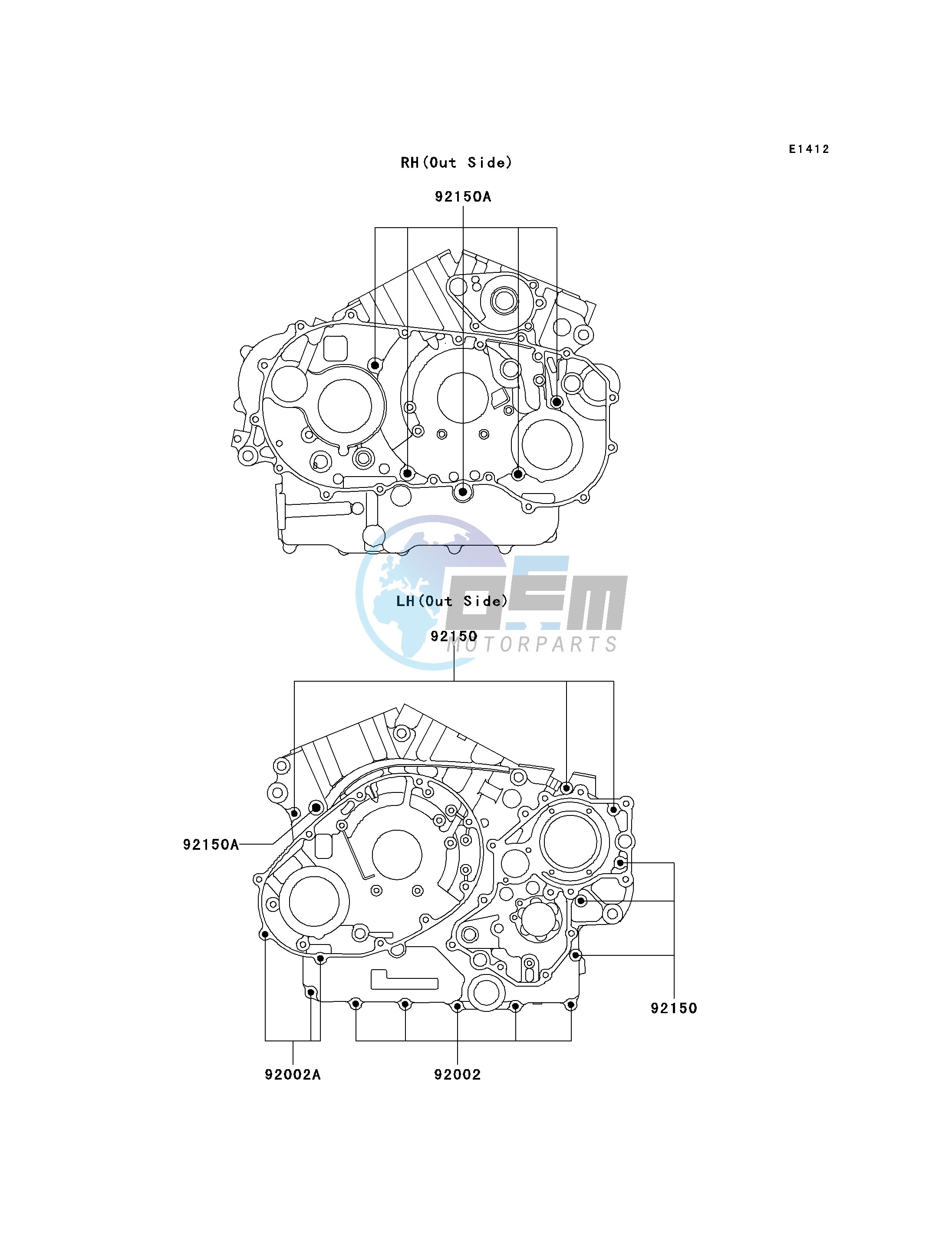 CRANKCASE BOLT PATTERN