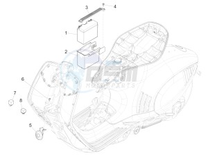 946 150 4T 3V ABS (NAFTA, APAC) AU, CN, JP, RI, TW, USA) drawing Remote control switches - Battery - Horn