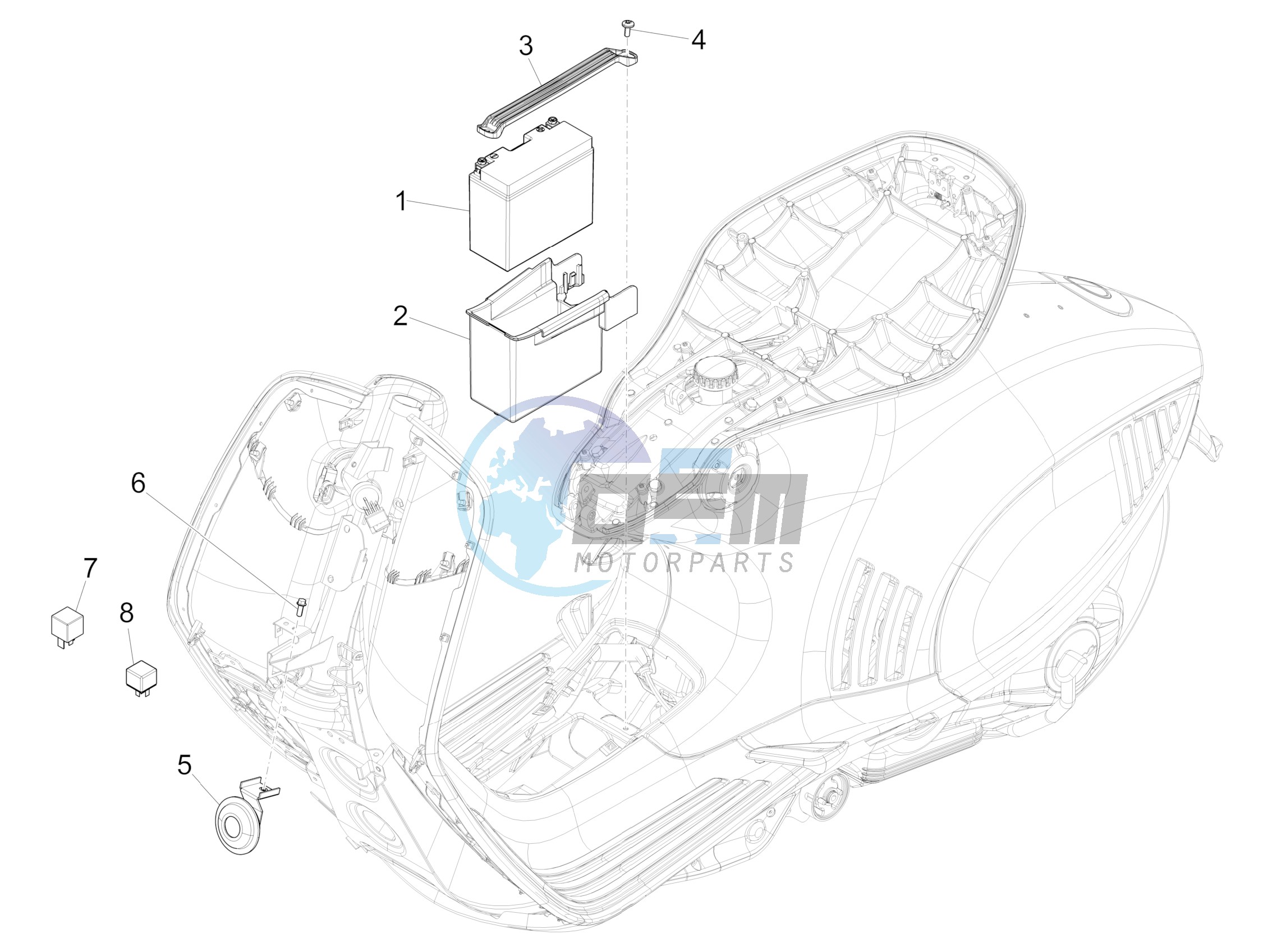 Remote control switches - Battery - Horn