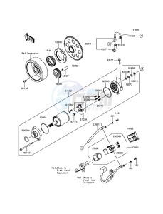 Z900 ABS ZR900BHF XX (EU ME A(FRICA) drawing Starter Motor