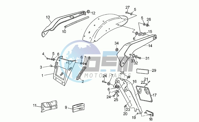 Number plate holder