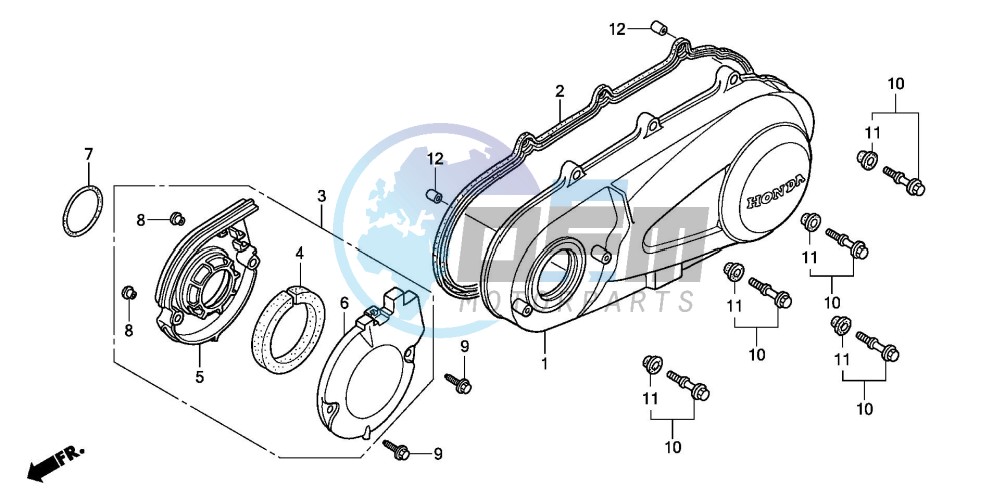 LEFT CRANKCASE COVER