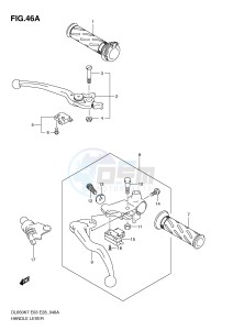 DL650 (E3-E28) V-Strom drawing HANDLE LEVER (MODEL L0)