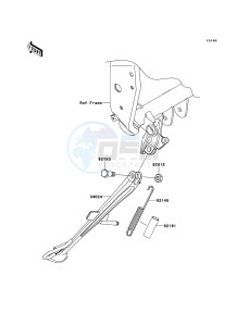 Z750 ZR750LBF FR GB XX (EU ME A(FRICA) drawing Stand(s)