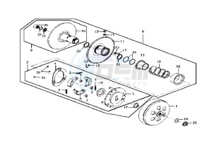 GTS 125 drawing CLUTCH