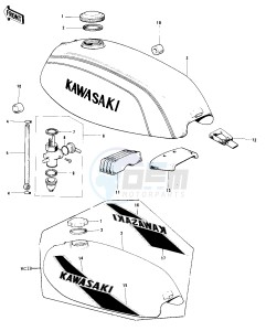 MC1 (A-B) 90 drawing FUEL TANK -- 73-75 MC1_MC1-A_MC1-B- -