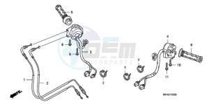 CBF1000TA UK - (E / ABS MKH) drawing SWITCH/CABLE