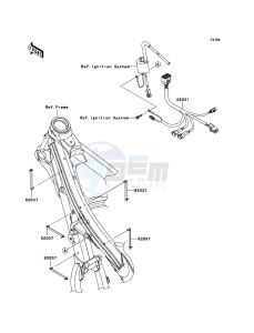 KX450F KX450D6F EU drawing Chassis Electrical Equipment