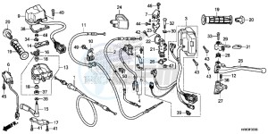 TRX500FA6F TRX500FA ED drawing SWITCH/CABLE