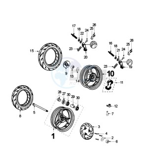 VIVA SL2CA drawing WHEELS