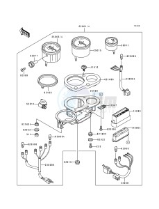 ZX 750 K [NINJA ZX-7R] (K1-K2) [NINJA ZX-7R] drawing METER