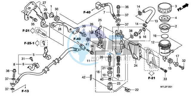 REAR BRAKE MASTER CYLINDER (CBR1000RA)