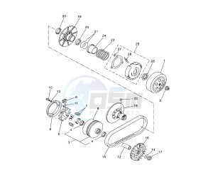 YP R X-MAX SPORT 250 drawing CLUTCH