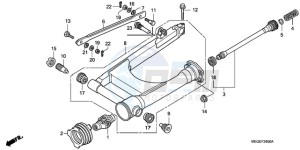 VT750CA9 Australia - (U / SPC) drawing SWINGARM