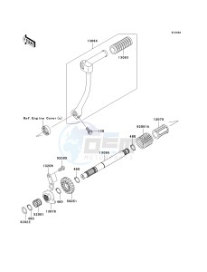 KLX 110 A (A1-A4) drawing KICKSTARTER MECHANISM-- A2 - A4- -