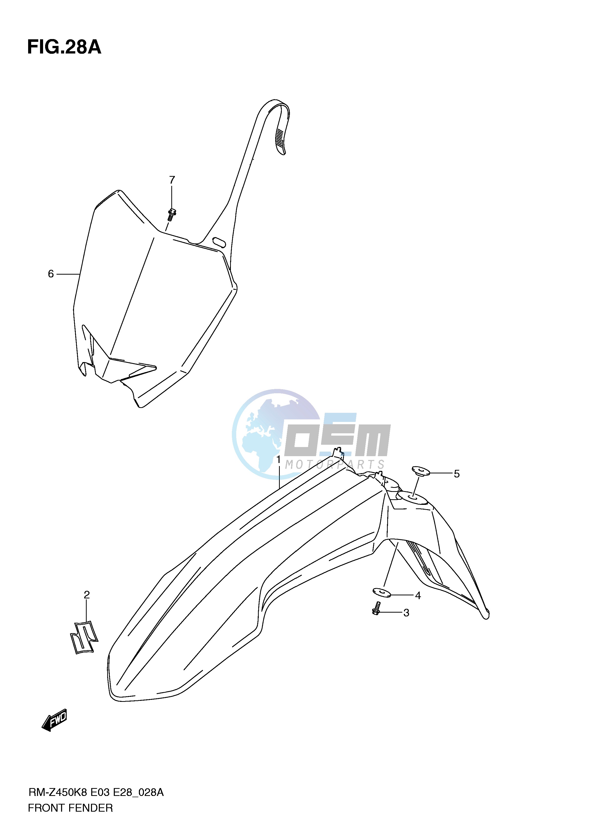 FRONT FENDER (RM-Z450L1)