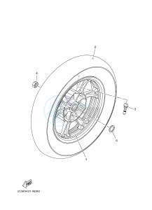 MW125 TRICITY 125 (2CMJ 2CMK) drawing REAR WHEEL