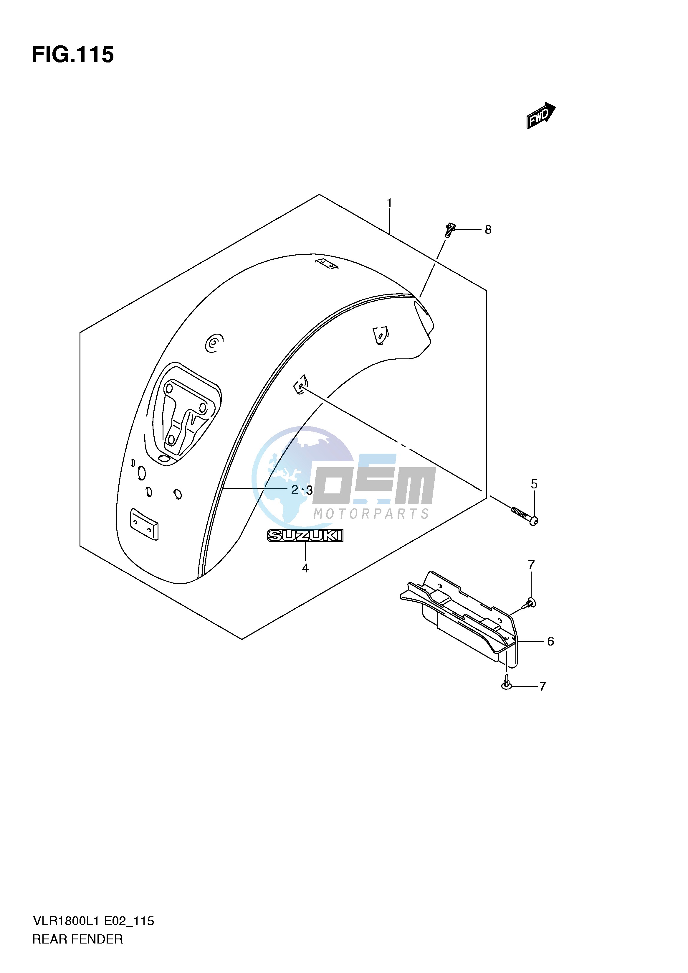 REAR FENDER (VLR1800TL1 E19)